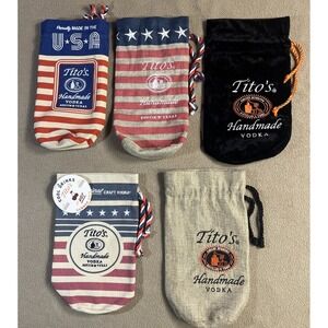 (5)‎ Tito's Vodka Drawstring Bottle Bags